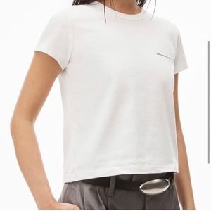 Alexander Wang Shrunken Tee in High Twist Size Small